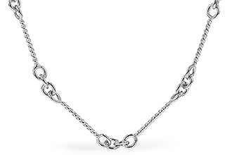 A283-42504: TWIST CHAIN (24IN, 0.8MM, 14KT, LOBSTER CLASP)