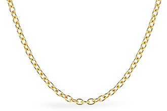 A283-43395: CABLE CHAIN (1.3MM, 14KT, 18IN, LOBSTER CLASP)