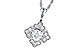 G282-49794: NECKLACE .15 BR .25 TW